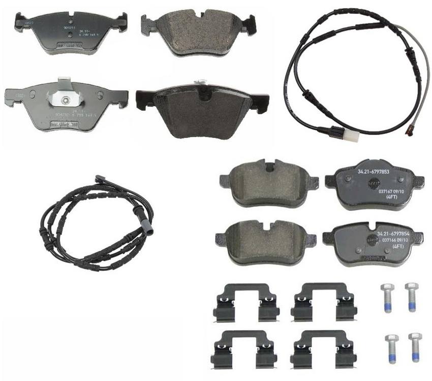 BMW Disc Brakes Kit - Pads Front and Rear